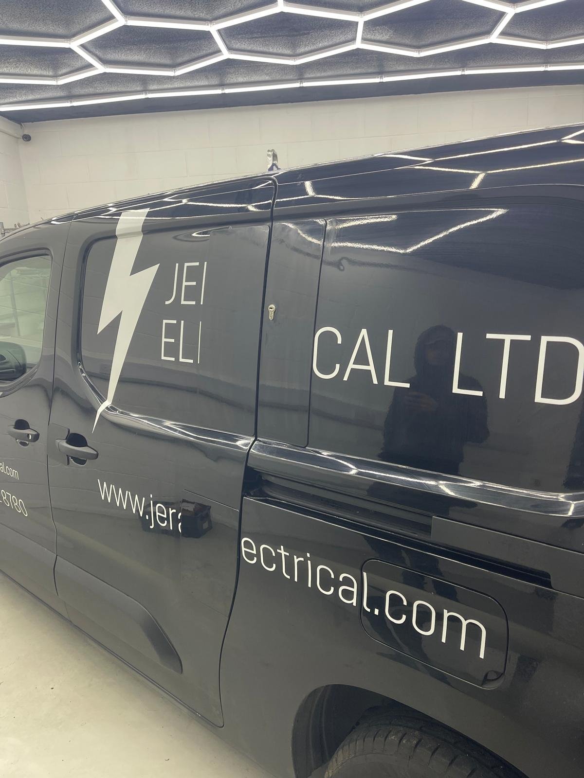 Van rear door lock repaired and secured